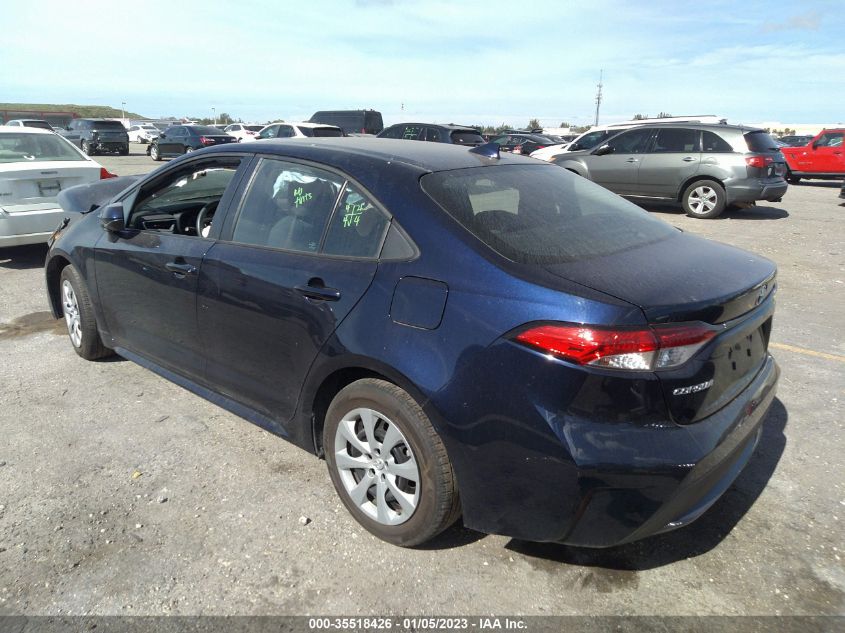 2022 TOYOTA COROLLA LE VIN: 5YFEPMAE6NP297257
