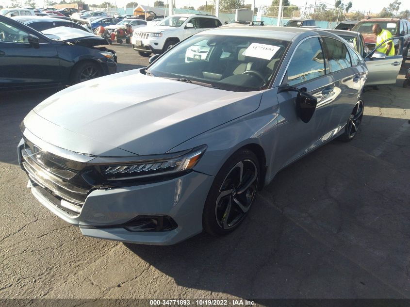 2021 HONDA ACCORD SEDAN SPORT VIN: 1HGCV1F39MA102064