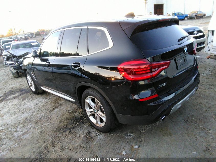 2021 BMW X3 SDRIVE30I VIN: 5UXTY3C08M9E03651