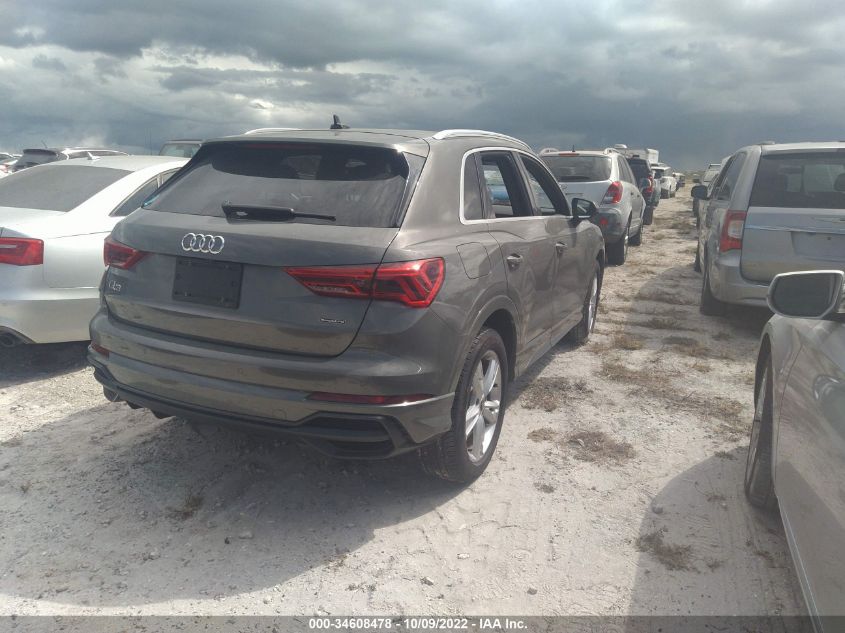 2021 AUDI Q3 S LINE PREMIUM VIN: WA1DECF36M1019555