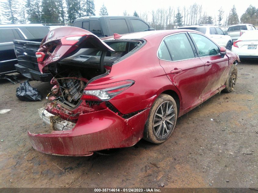 2022 TOYOTA CAMRY HYBRID XLE VIN: 4T1F31AK4NU589475