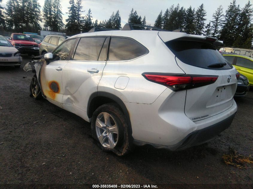 2022 TOYOTA HIGHLANDER L VIN: 5TDCZRBH9NS583960