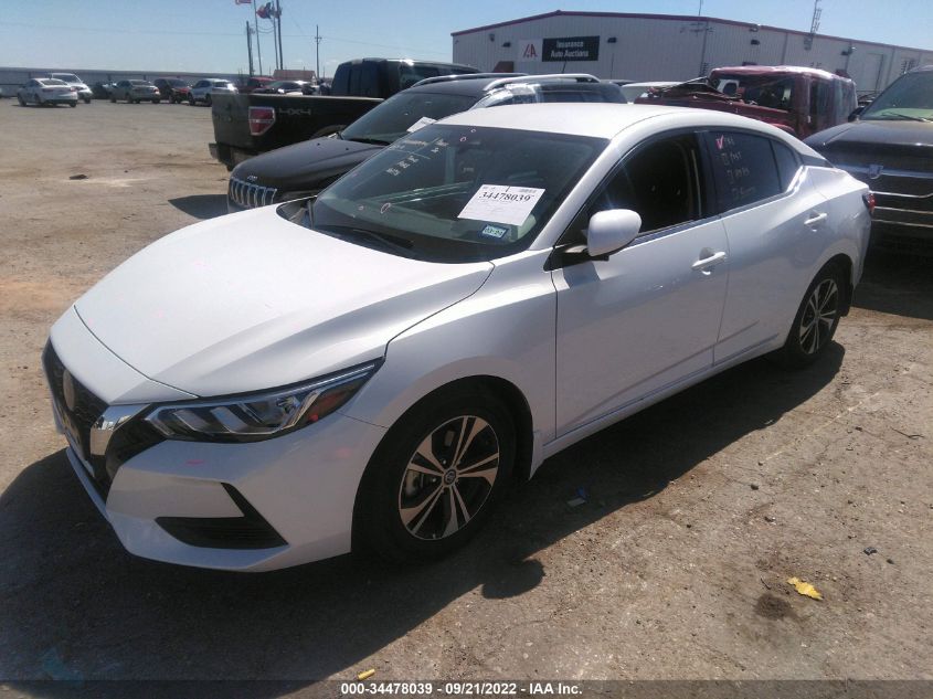 2022 NISSAN SENTRA SV VIN: 3N1AB8CVXNY246901