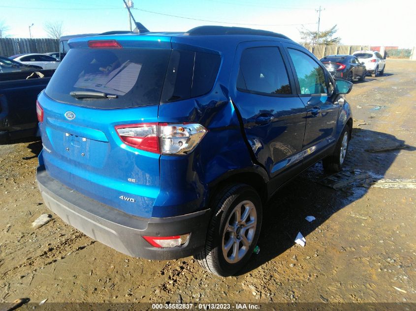 2021 FORD ECOSPORT SE VIN: MAJ6S3GL8MC442721