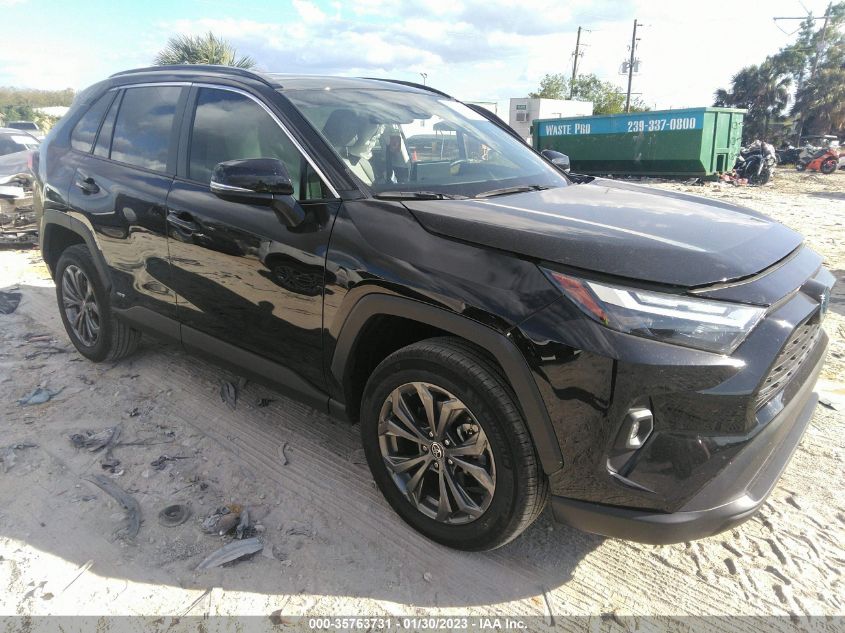 2022 TOYOTA RAV4 HYBRID XLE PREMIUM VIN: 2T3B6RFV2NW035091