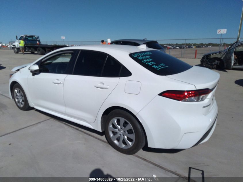 2021 TOYOTA COROLLA LE VIN: 5YFEPMAE6MP206180