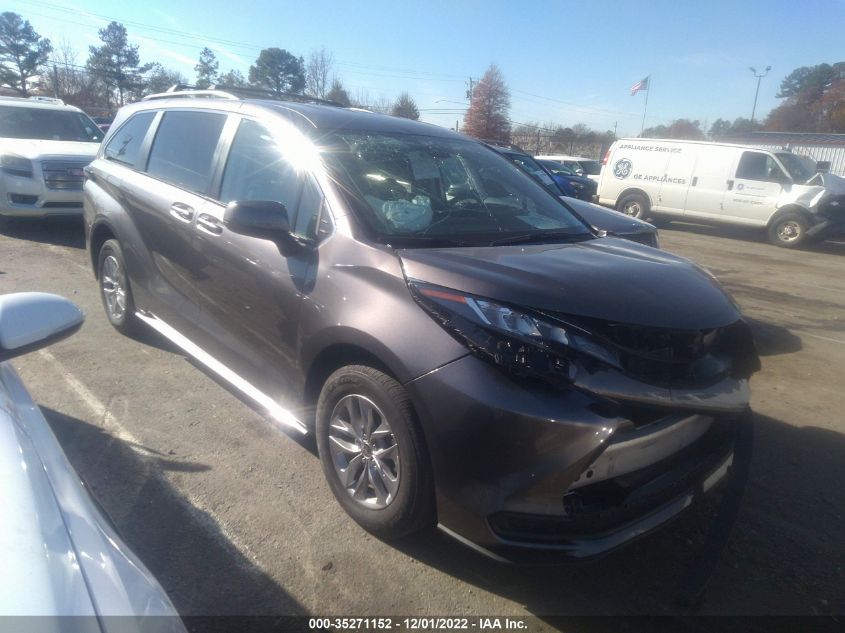 2022 TOYOTA SIENNA LE VIN: 5TDKSKFC5NS043897