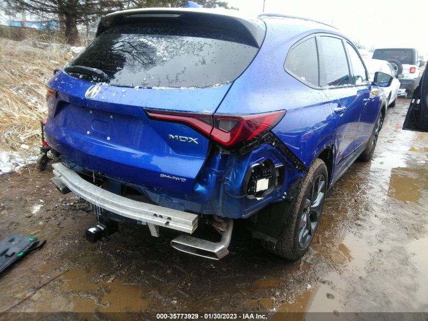 2022 ACURA MDX W/A-SPEC PACKAGE VIN: 5J8YE1H07NL033633