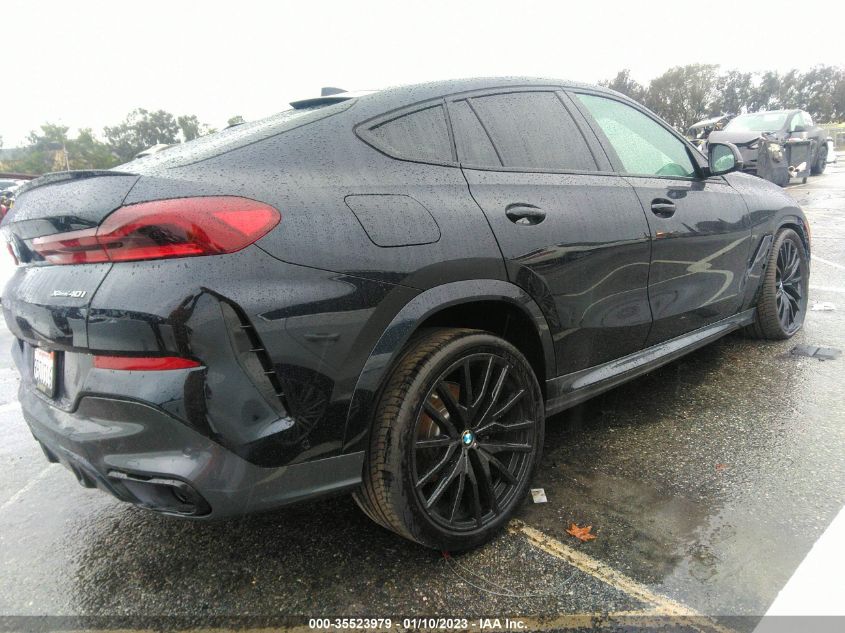 2022 BMW X6 XDRIVE40I VIN: 5UXCY6C0XN9M45819