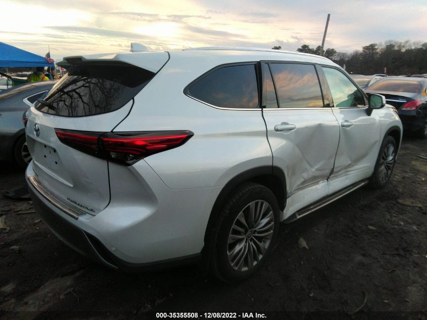 2022 TOYOTA HIGHLANDER PLATINUM VIN: 5TDFZRBH9NS207062