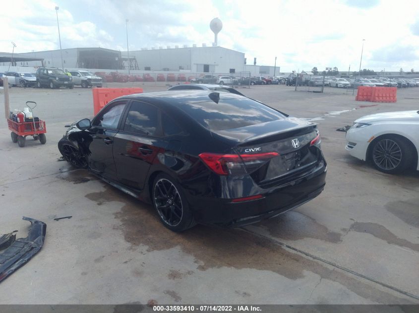 2022 HONDA CIVIC SEDAN SPORT VIN: 2HGFE2F50NH554749