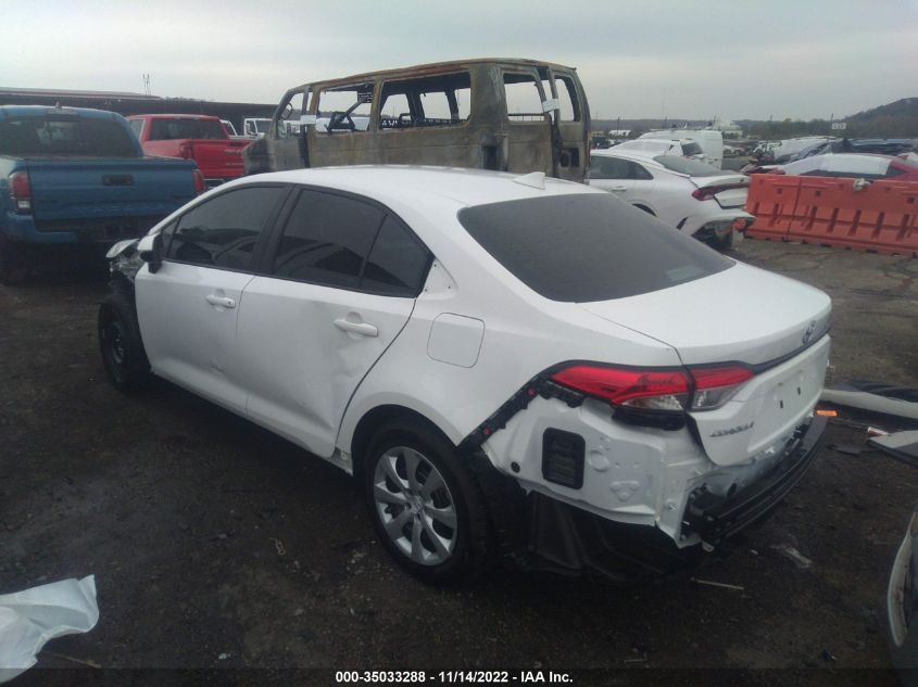 2022 TOYOTA COROLLA LE VIN: 5YFEPMAE7NP346000