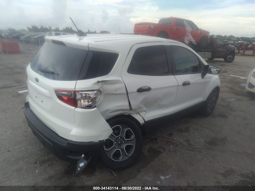 2021 FORD ECOSPORT S VIN: MAJ3S2FEXMC448424