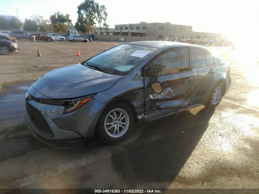 2021 TOYOTA COROLLA HYBRID LE VIN: JTDEAMDE3MJ026768
