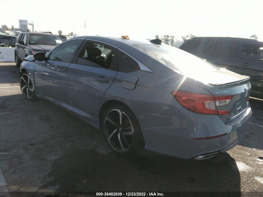 2022 HONDA ACCORD SEDAN SPORT VIN: 1HGCV2F30NA006394