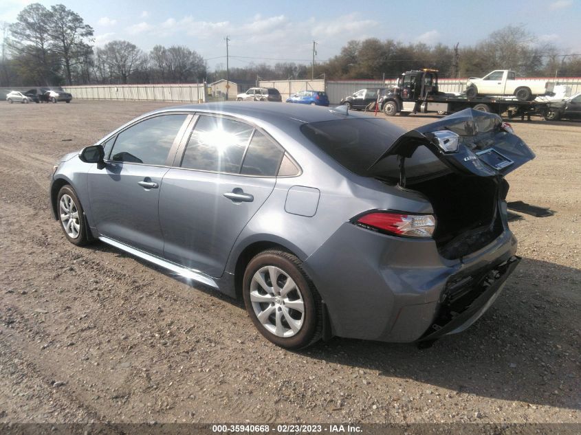 2022 TOYOTA COROLLA LE VIN: 5YFEPMAE9NP322037