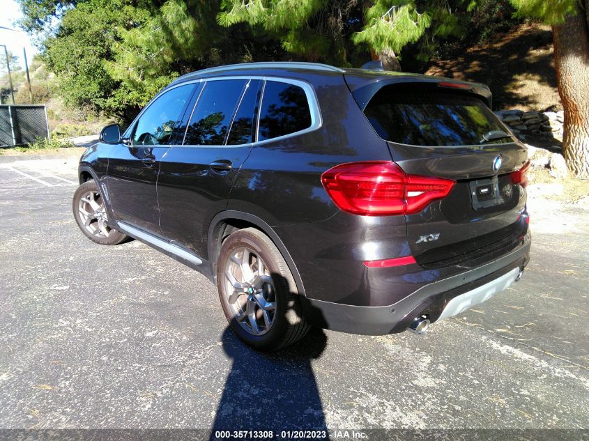 2021 BMW X3 XDRIVE30I VIN: 5UXTY5C01M9F12643