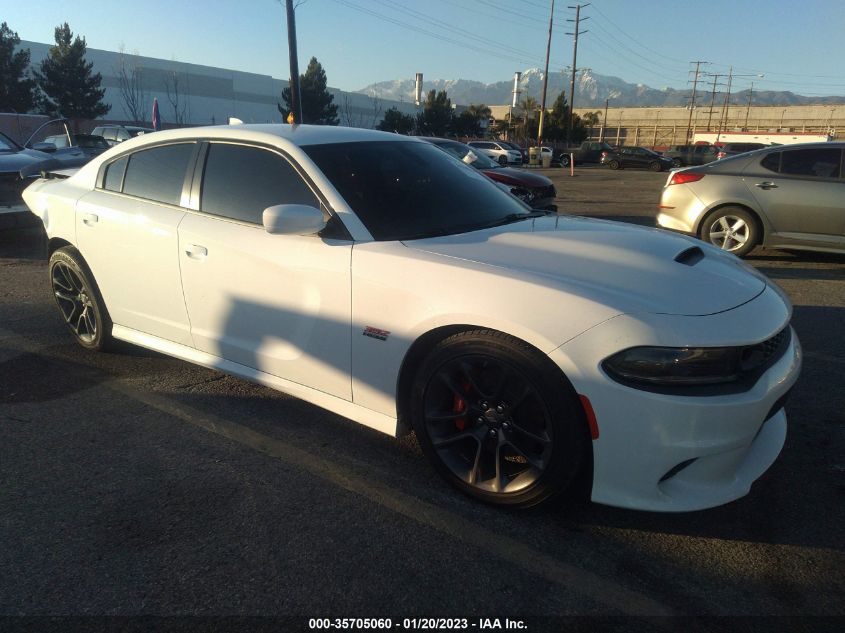 2022 DODGE CHARGER SCAT PACK VIN: 2C3CDXGJ0NH195680