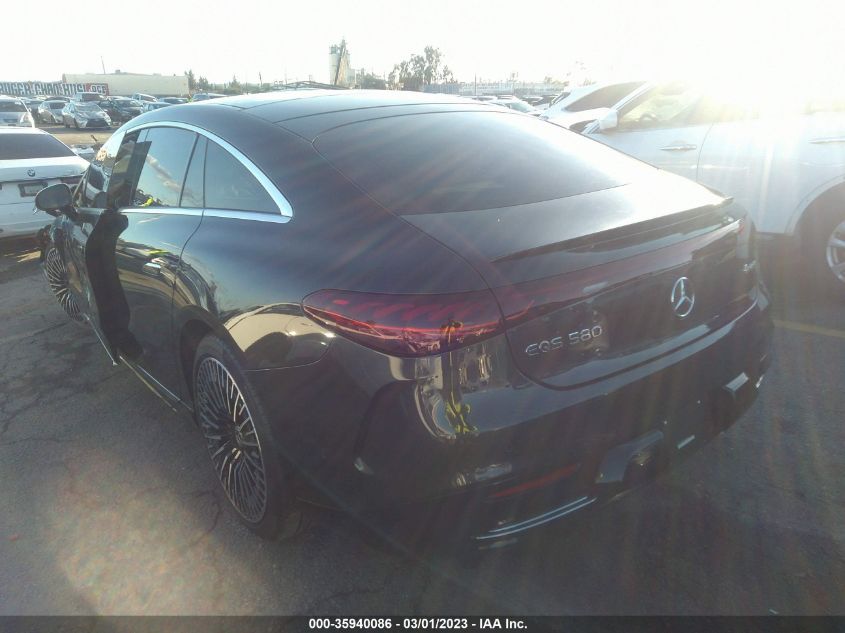 2022 MERCEDES-BENZ EQS EQS 580 VIN: W1KCG4EB9NA022063