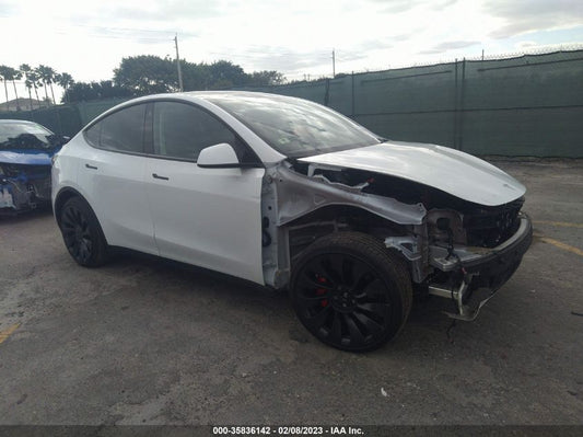 2022 TESLA MODEL Y PERFORMANCE VIN: 7SAYGDEF1NF374101