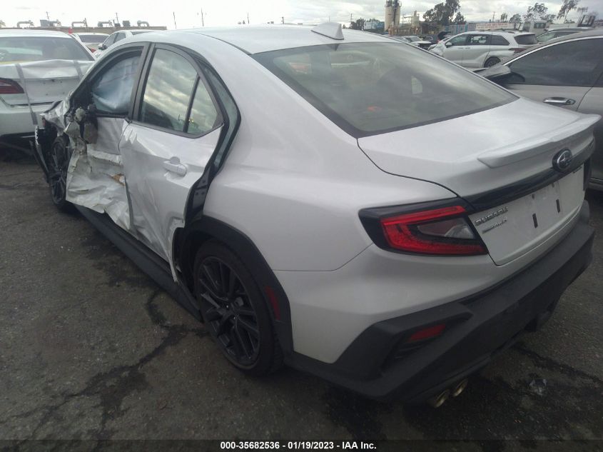 2022 SUBARU WRX LIMITED VIN: JF1VBAL60N9009523