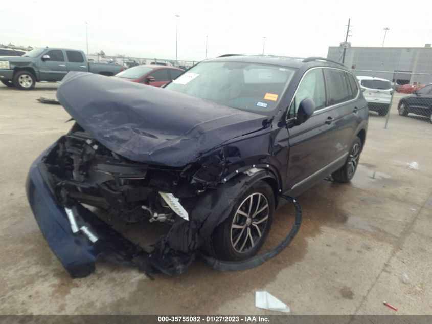 2021 VOLKSWAGEN TIGUAN SE/SE R-LINE BLACK/SEL VIN: 3VV2B7AX4MM142993