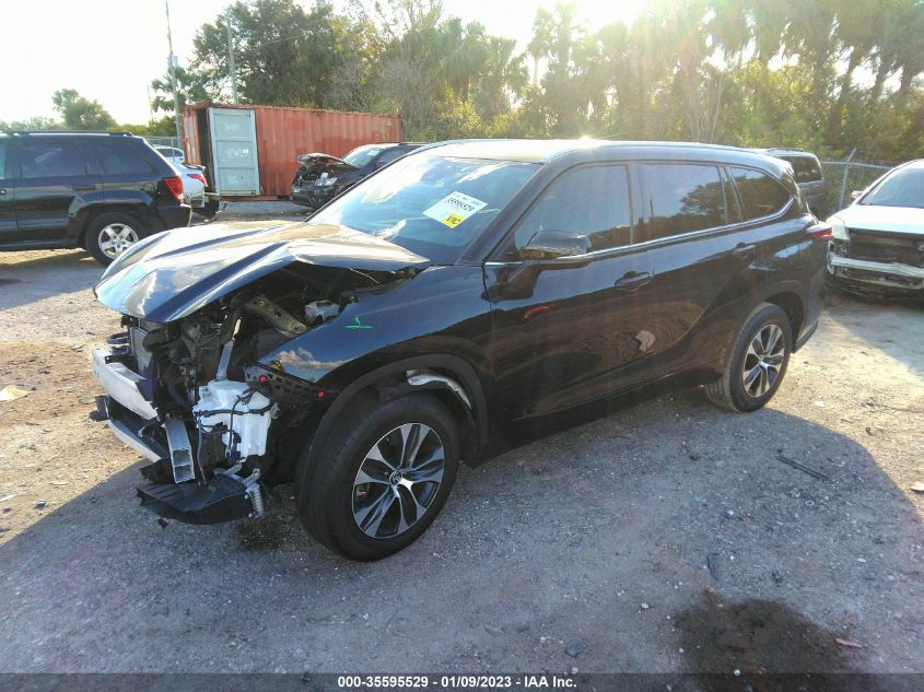 2022 TOYOTA HIGHLANDER HYBRID VIN: 5TDGARAHXNS513555