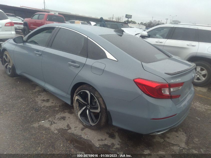 2022 HONDA ACCORD HYBRID SPORT VIN: 1HGCV3F27NA026008