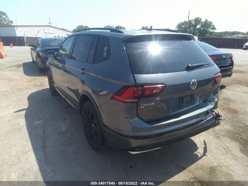 2021 VOLKSWAGEN TIGUAN SE/SE R-LINE BLACK/SEL VIN: 3VV3B7AX8MM116126