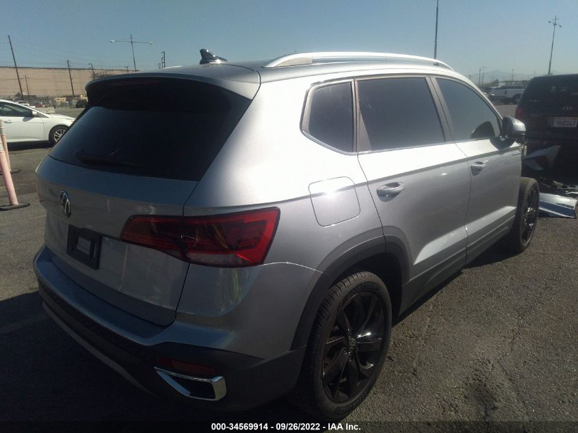 2022 VOLKSWAGEN TAOS SE VIN: 3VVLX7B24NM006258