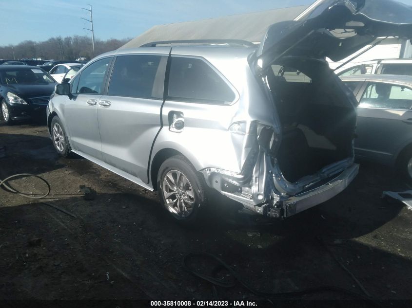 2022 TOYOTA SIENNA LE VIN: 5TDKSKFC2NS059734