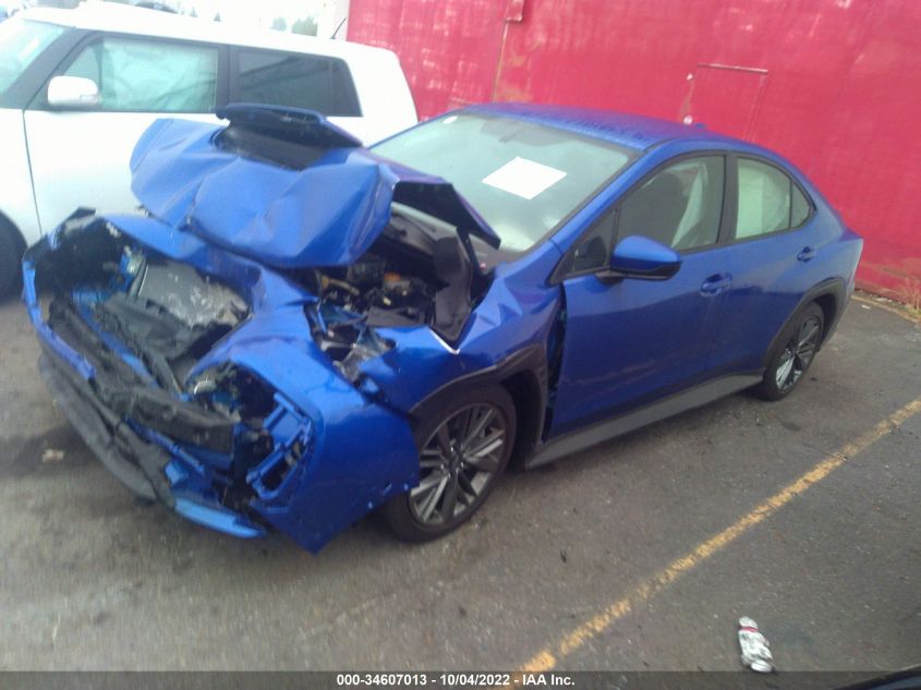 2022 SUBARU WRX VIN: JF1VBAA68N9009045