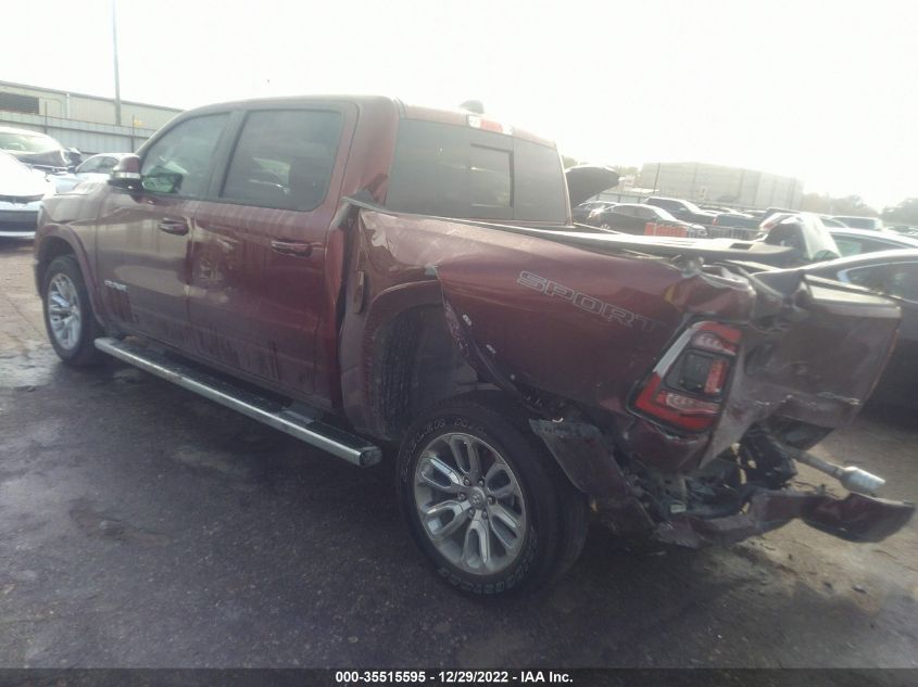 2022 RAM 1500 LARAMIE VIN: 1C6SRFJT9NN390219