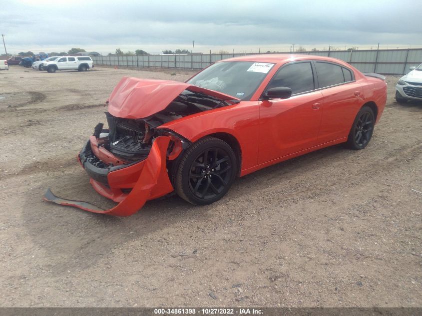 2022 DODGE CHARGER SXT VIN: 2C3CDXBG2NH143298