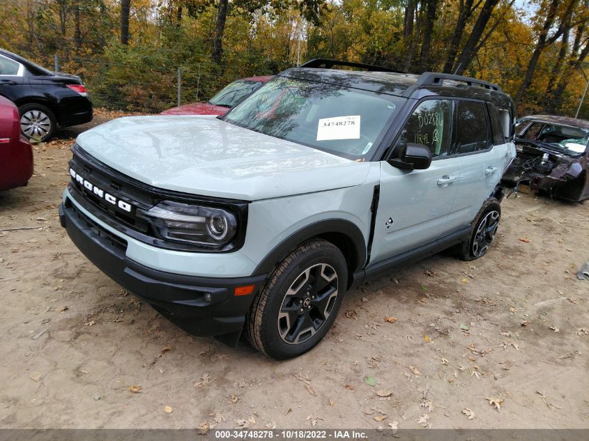 2022 FORD BRONCO SPORT OUTER BANKS VIN: 3FMCR9C66NRD02886