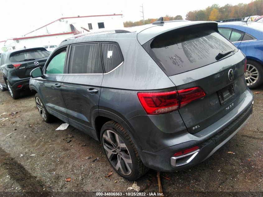 2022 VOLKSWAGEN TAOS SEL VIN: 3VV2X7B27NM031148