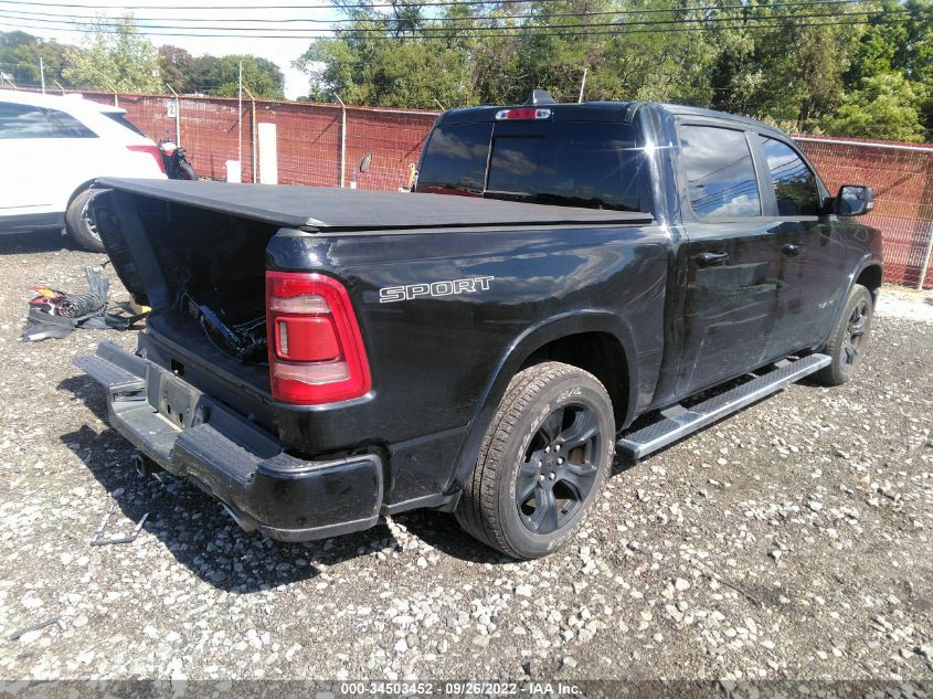 2021 RAM 1500 LARAMIE VIN: 1C6SRFJT0MN731781