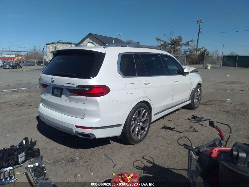 2022 BMW X7 XDRIVE40I VIN: 5UXCW2C07N9M19547