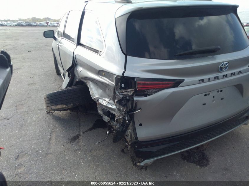 2022 TOYOTA SIENNA XSE VIN: 5TDXRKEC9NS124291