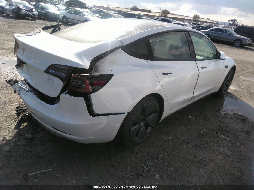 2022 TESLA MODEL 3 VIN: 5YJ3E1EA5NF361061
