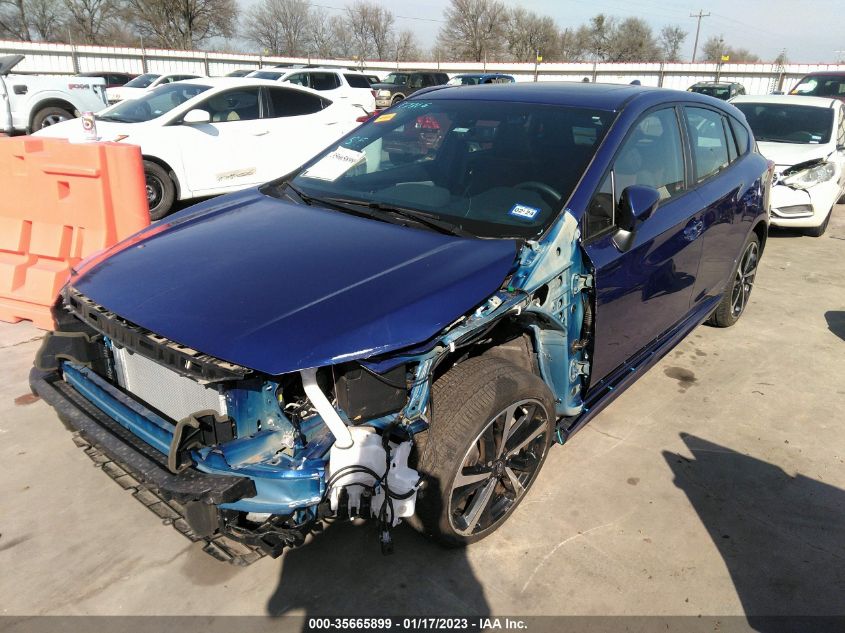 2022 SUBARU IMPREZA SPORT VIN: 4S3GTAM6XN3718803