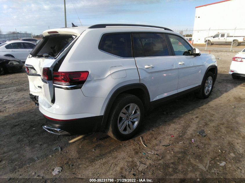 2021 VOLKSWAGEN ATLAS 2.0T S VIN: 1V2AP2CA4MC557822