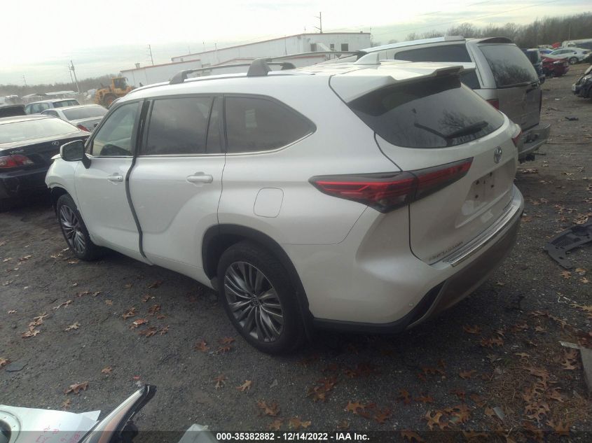 2020 TOYOTA HIGHLANDER PLATINUM VIN: 5TDFZRBH5LS007521