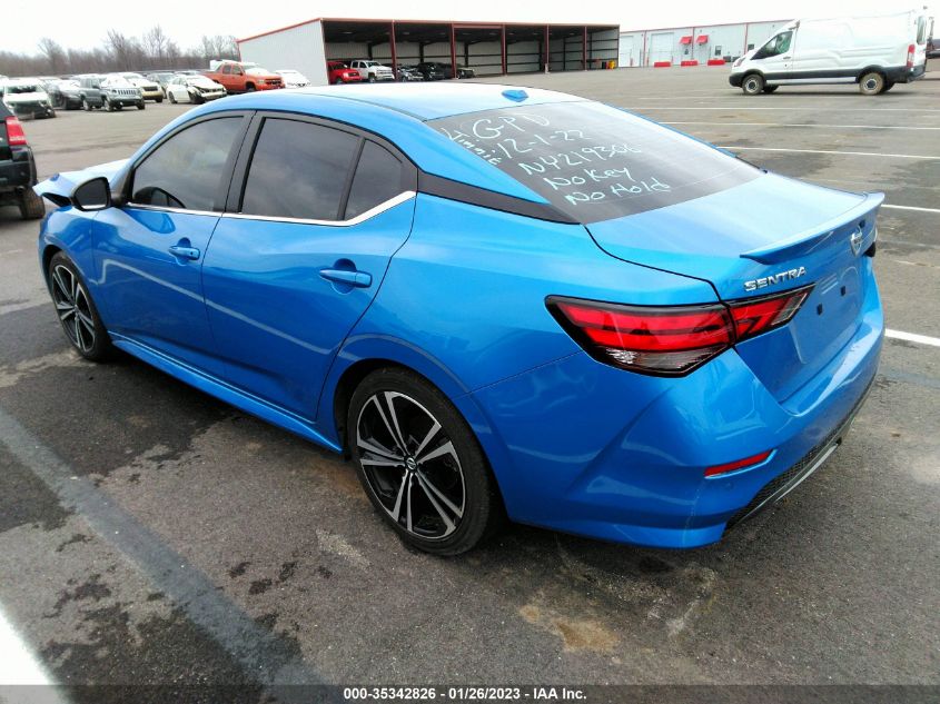 2022 NISSAN SENTRA SR VIN: 3N1AB8DV6NY219306