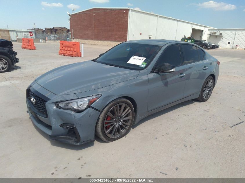 2021 INFINITI Q50 RED SPORT 400 VIN: JN1FV7DP2MM850242