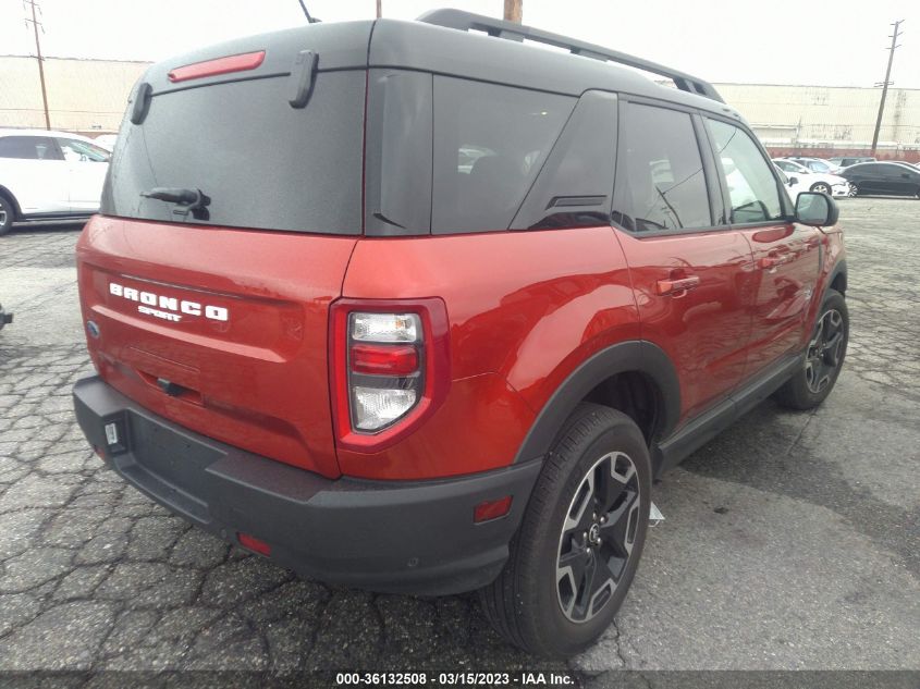 2022 FORD BRONCO SPORT OUTER BANKS VIN: 3FMCR9C68NRD82563