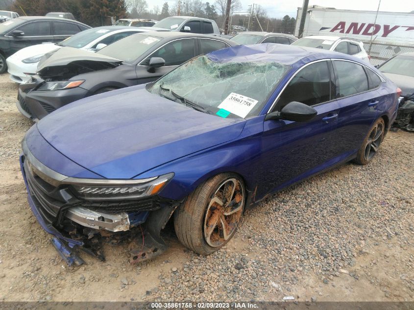 2022 HONDA ACCORD SEDAN SPORT VIN: 1HGCV1F33NA038962