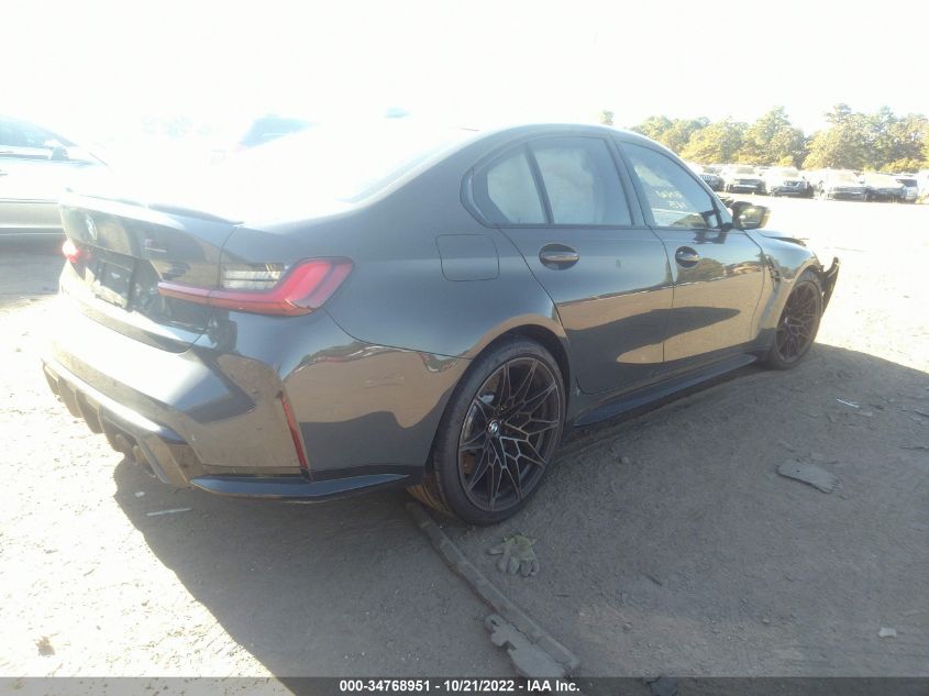2022 BMW M3 COMPETITION XDRIVE VIN: WBS43AY07NFM54617 – VIN Public