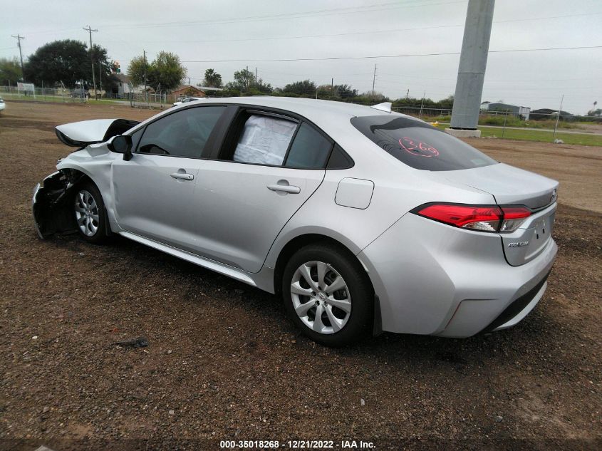 2022 TOYOTA COROLLA LE VIN: 5YFEPMAEXNP346685