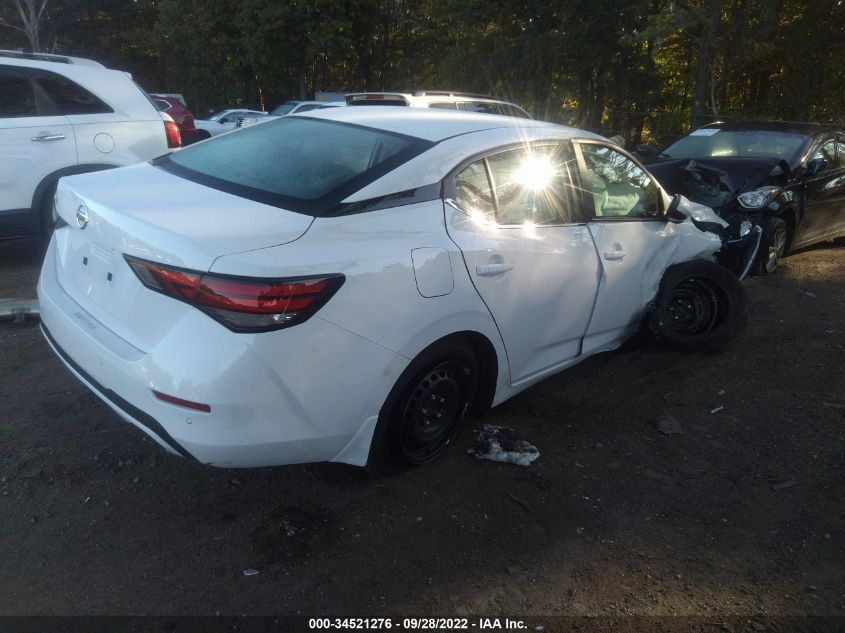 2022 NISSAN SENTRA S VIN: 3N1AB8BV5NY280701